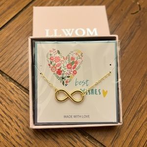 Dainty 14k Gold Plated Infinity Necklace For Women NWT